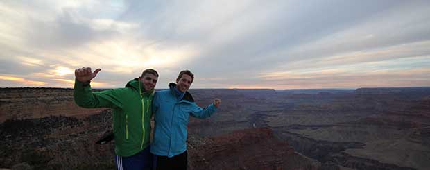 Södra Grand Canyon på vintern.